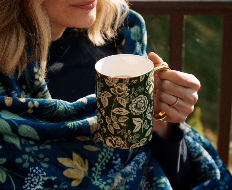 Rifle Paper Co Porcelain Mug: English Rose