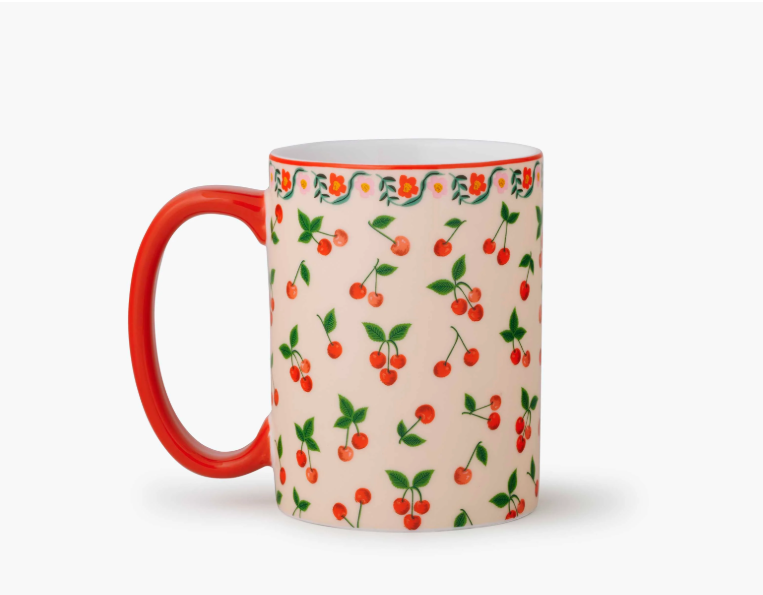 Rifle Paper Co Porcelain Mug: Cherries