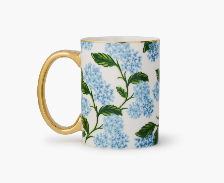 Rifle Paper Co Porcelain Mug: Hydrangea