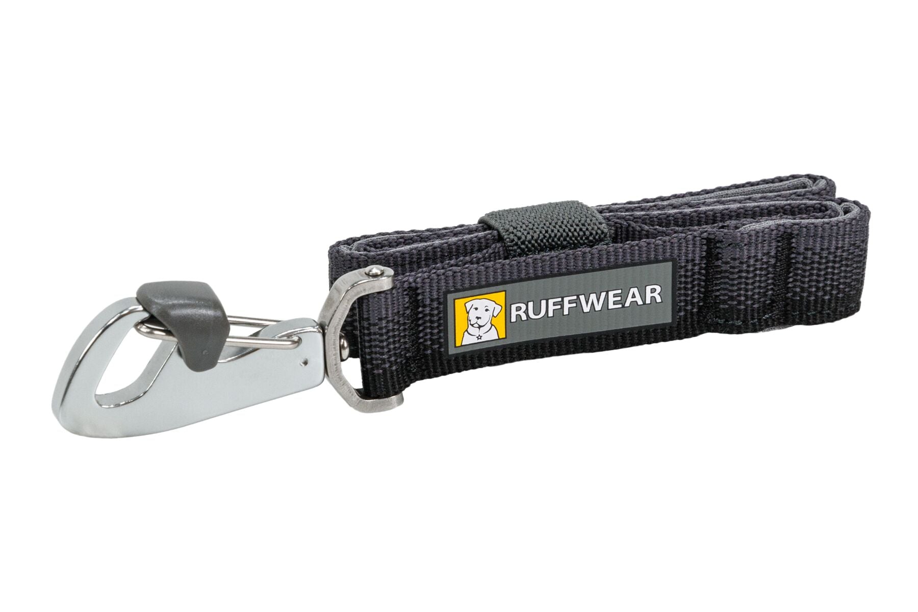 Ruffwear Front Range Short Lead in 15-inch length featuring a lockable Crux Clip and padded handle for close dog control.