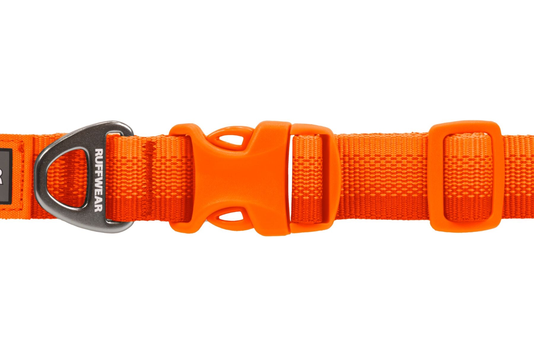 Premium Ruffwear Front Range everyday dog collar made from eco-friendly, colour-fast recycled webbing.