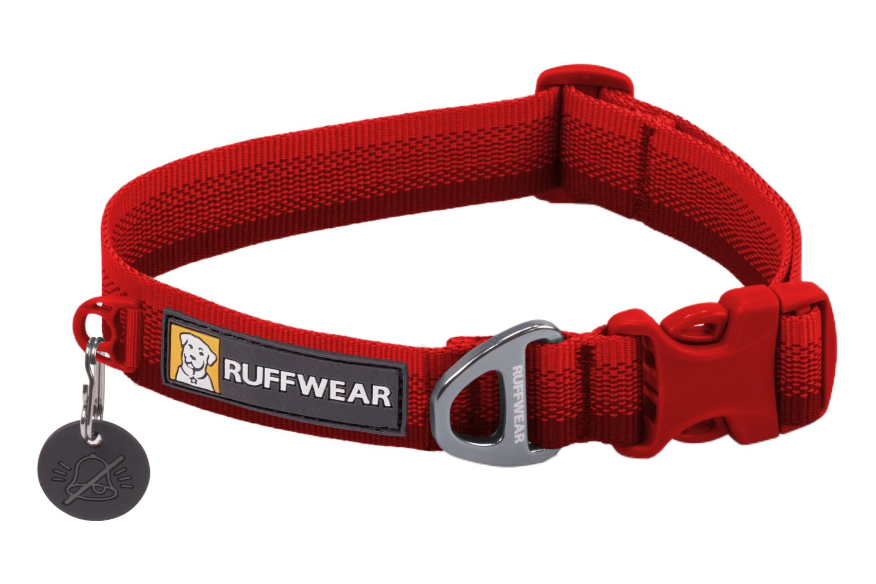 Premium Ruffwear Front Range everyday dog collar made from eco-friendly, colour-fast recycled webbing.