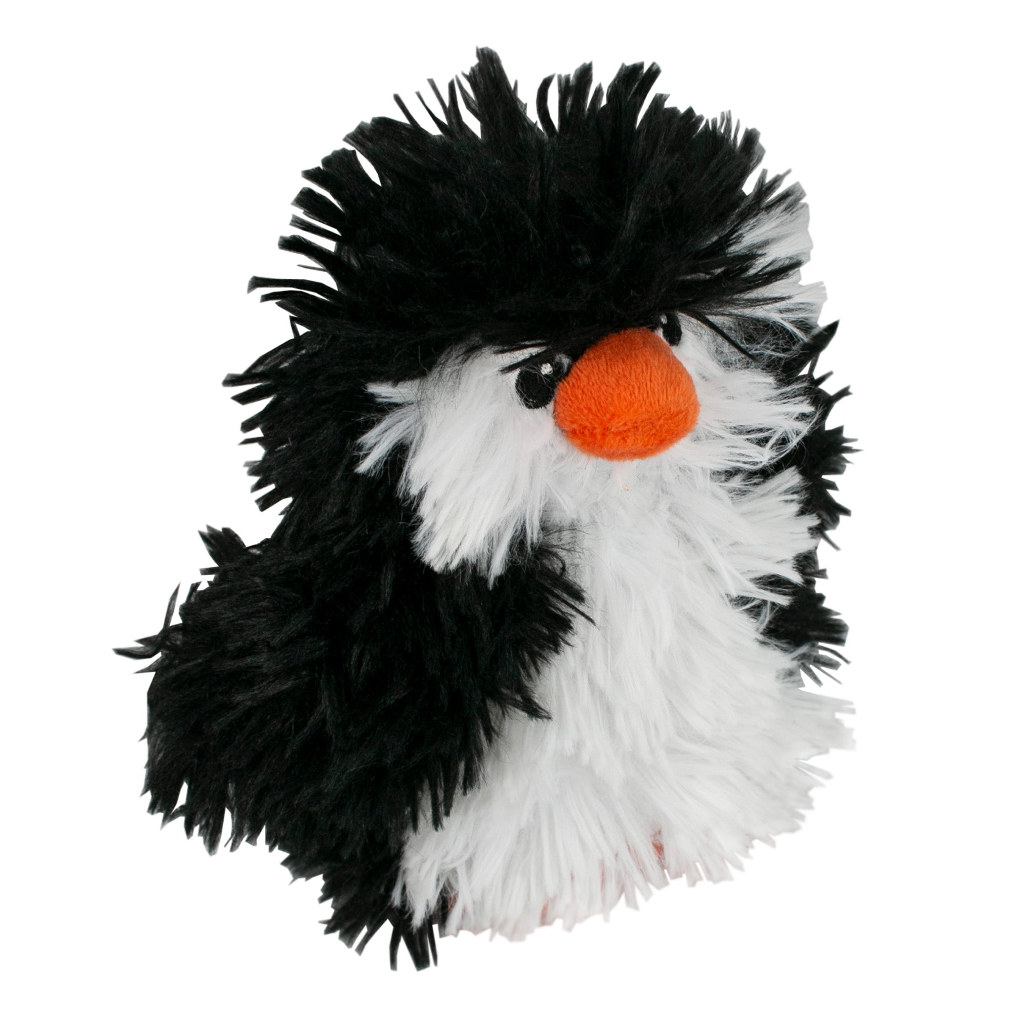 Squeaky Plush Dog Toy: Penguin Pull-Through Rope