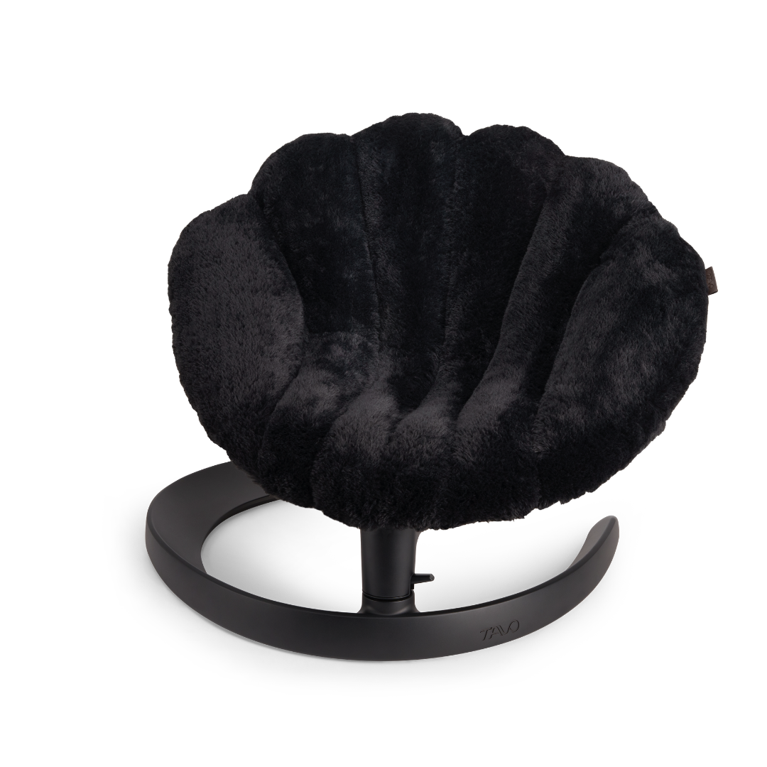 Tavo Pets Swaying Lounger and Pet Bed, Shell in Onyx
