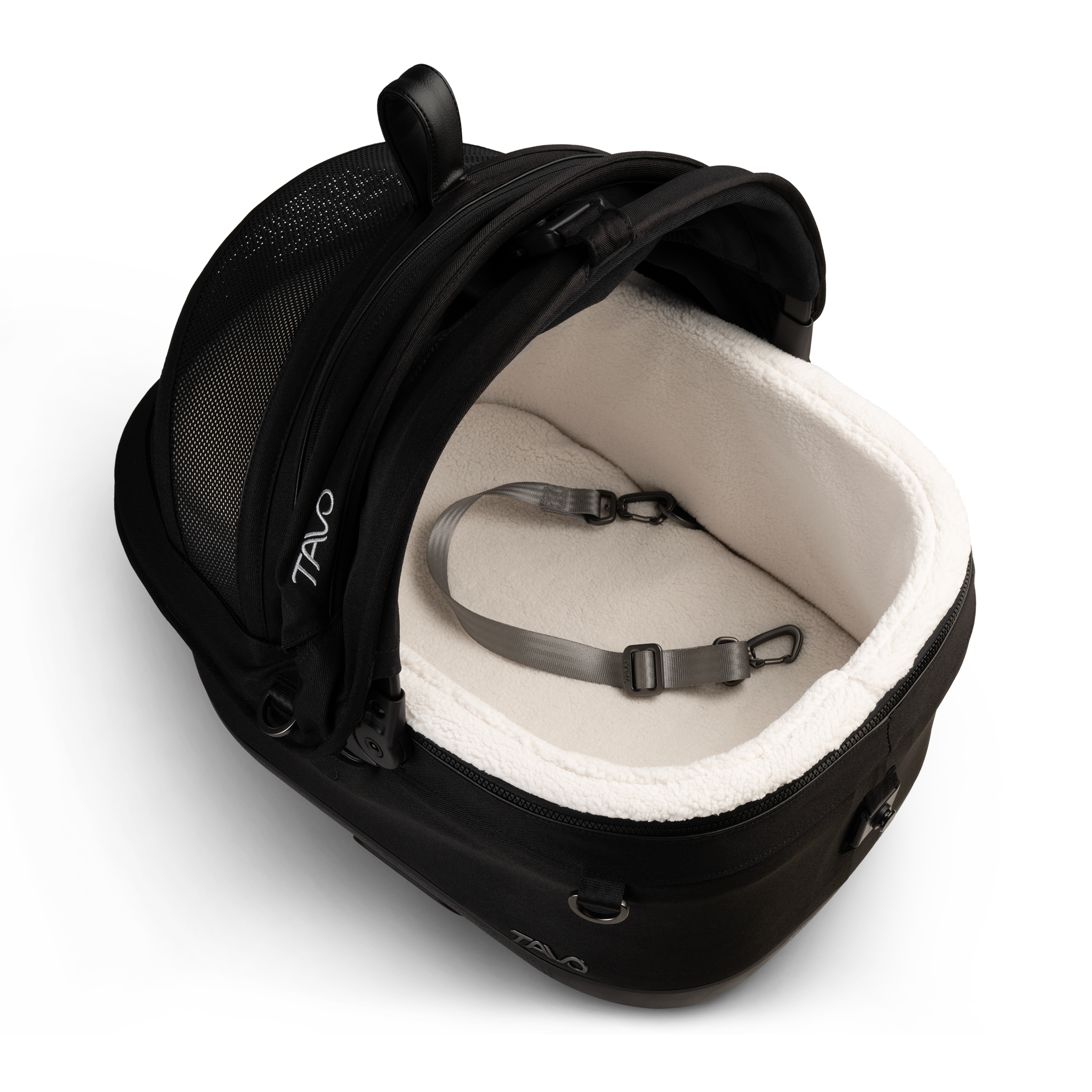 Tavo Pets Carrier and Safety Car Seat with ISO, Maeve in Onyx