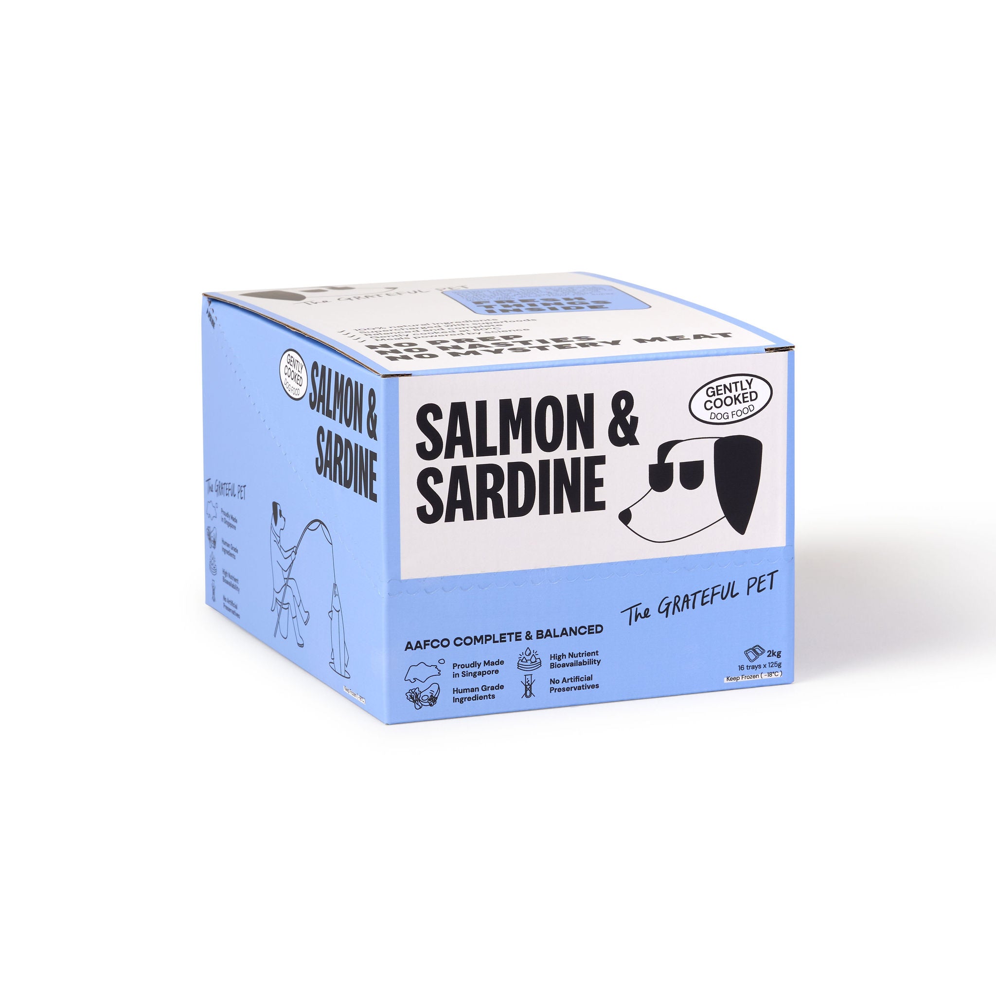 The Grateful Pet: Cooked Food for Dogs, Salmon & Sardine