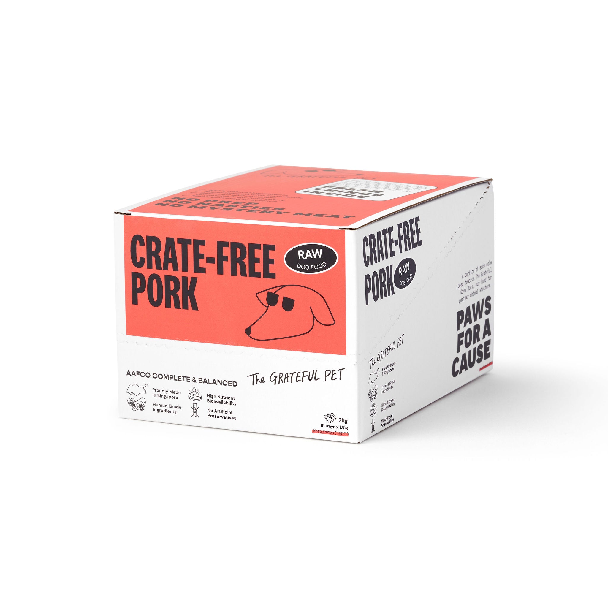 The Grateful Pet: Raw Food for Dogs, Crate-free Pork