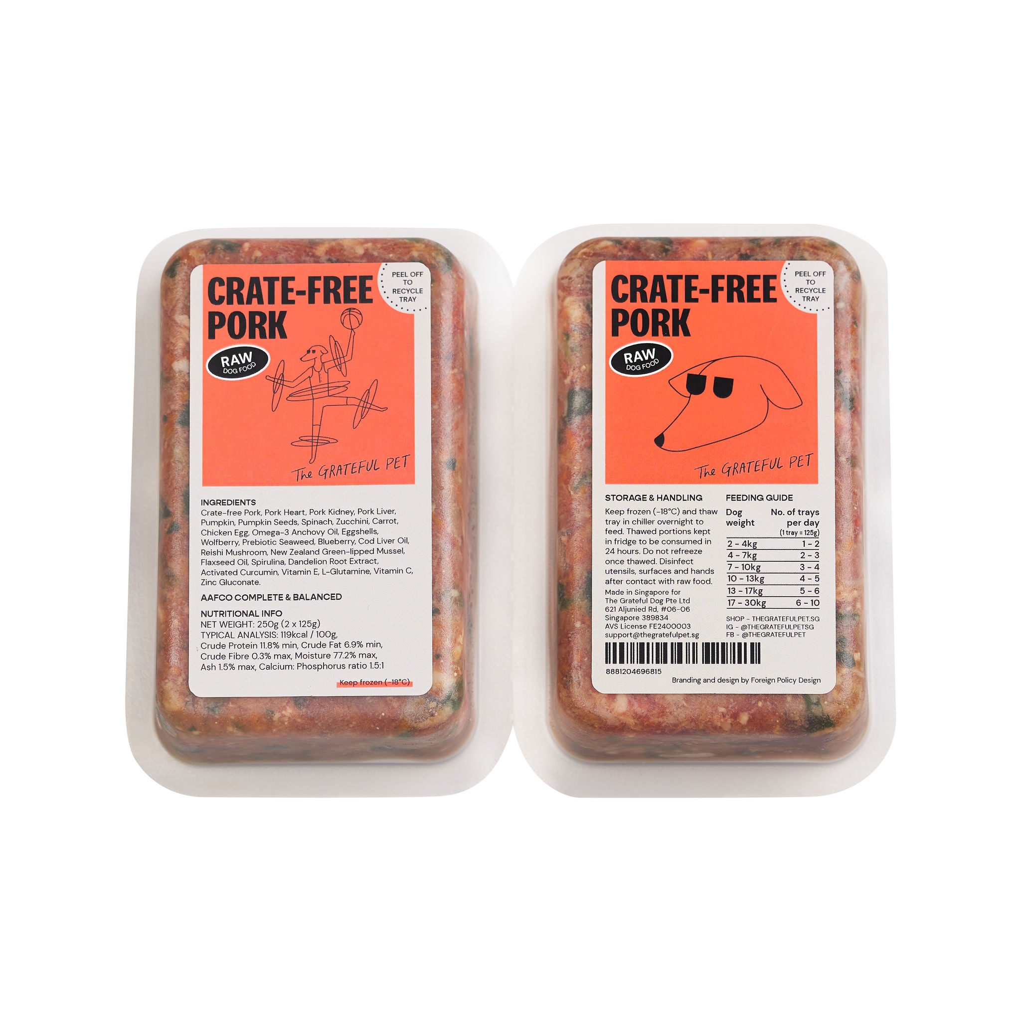 The Grateful Pet: Raw Food for Dogs, Crate-free Pork