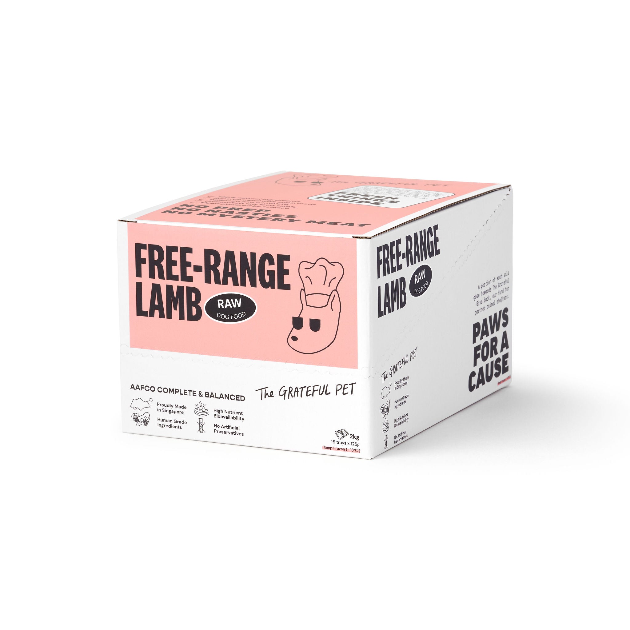 The Grateful Pet: Raw Food for Dogs, Free-range Lamb