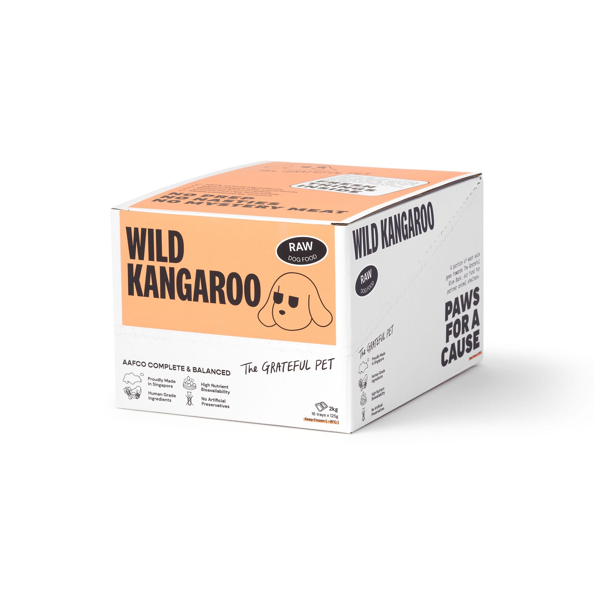 The Grateful Pet: Raw Food for Dogs, Wild Kangaroo Meat