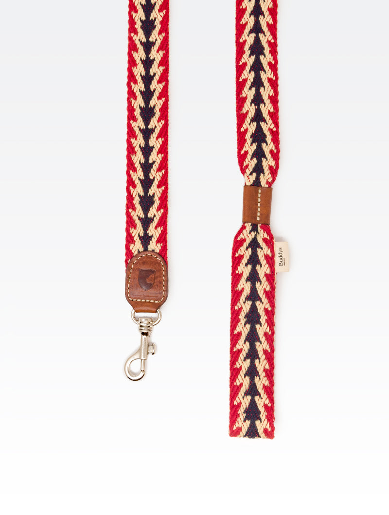 Dog Lead: Peruvian Arrow Red
