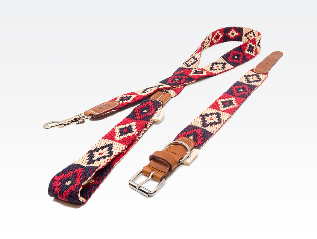 Dog Collar: Peruvian Indian Red