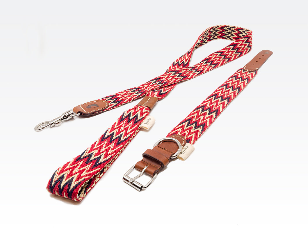 Dog Collar: Peruvian Red