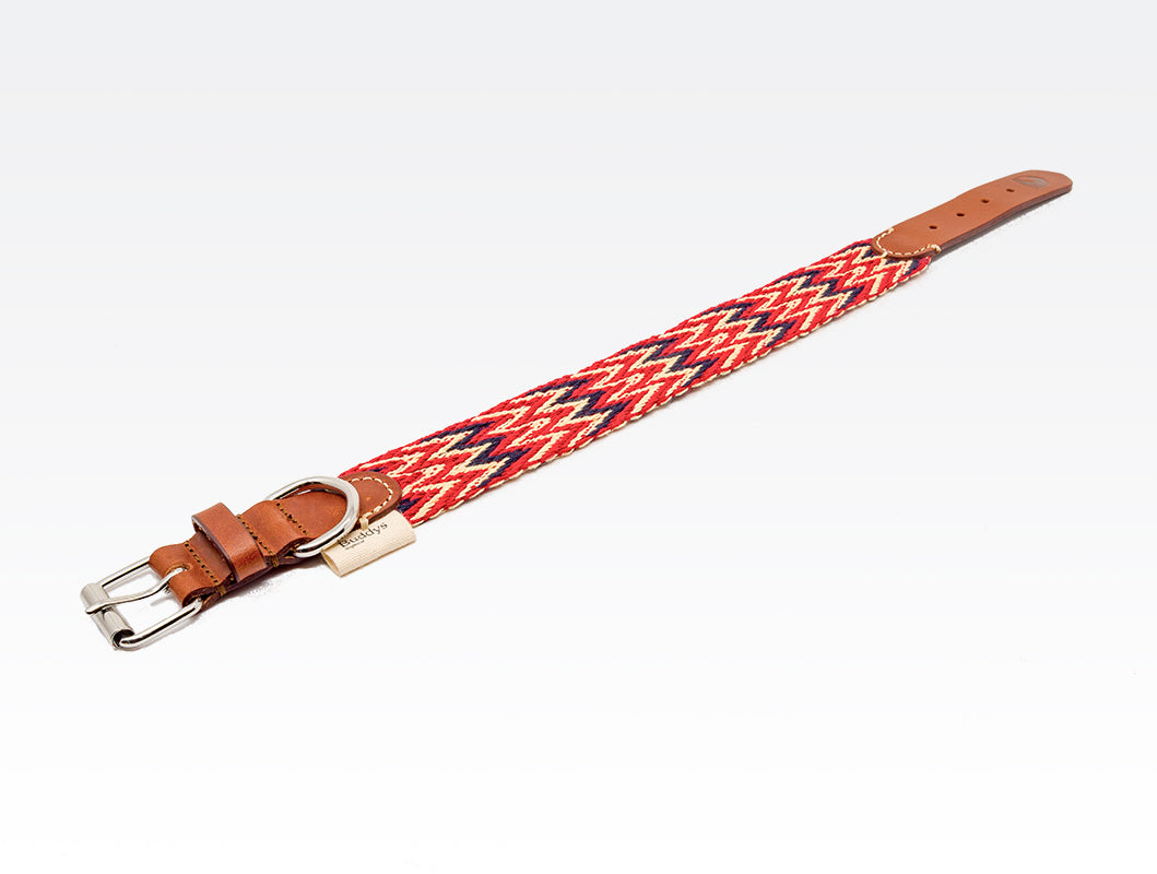 Dog Collar: Peruvian Red