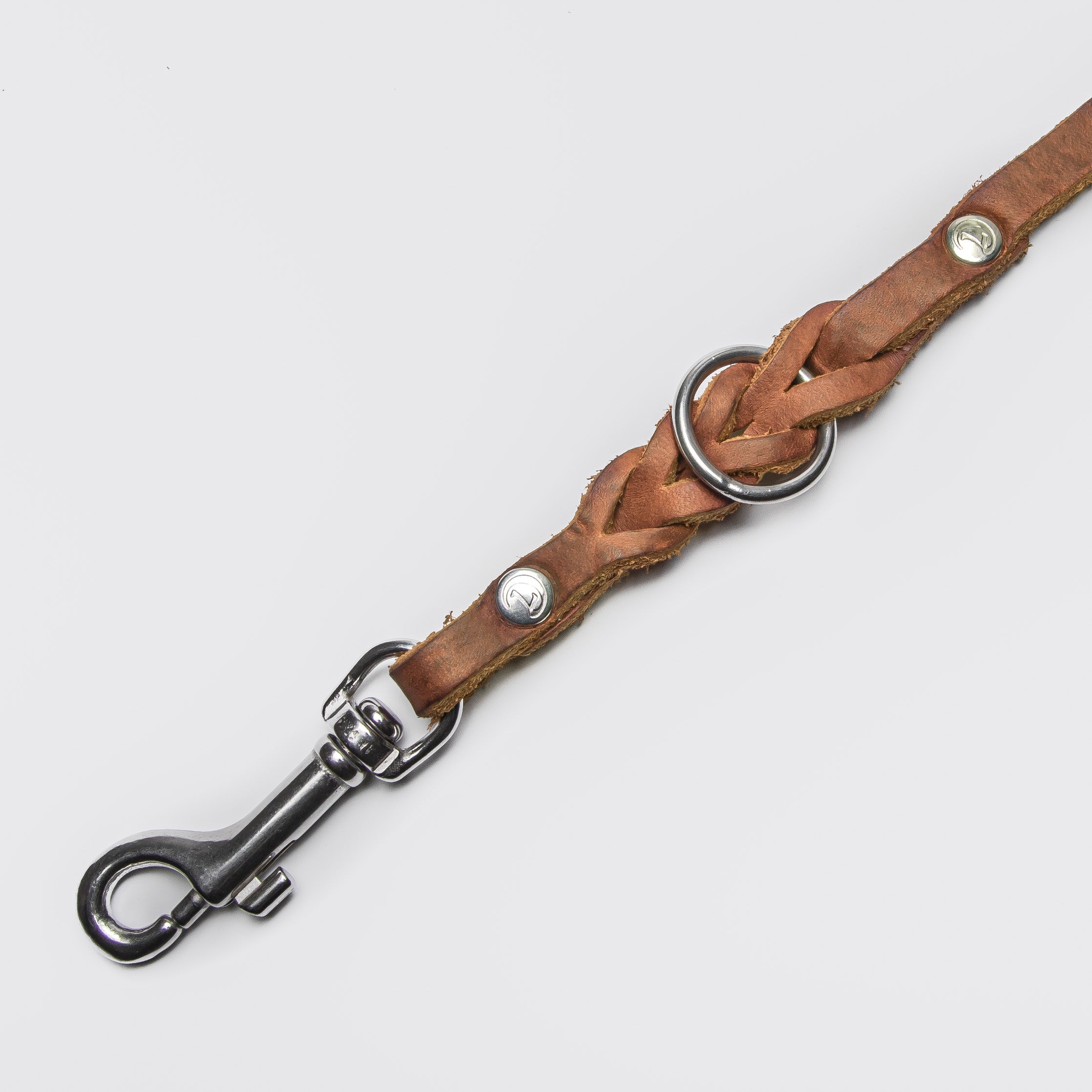 Cloud7: Riverside Park Leather Dog Leash, Camel