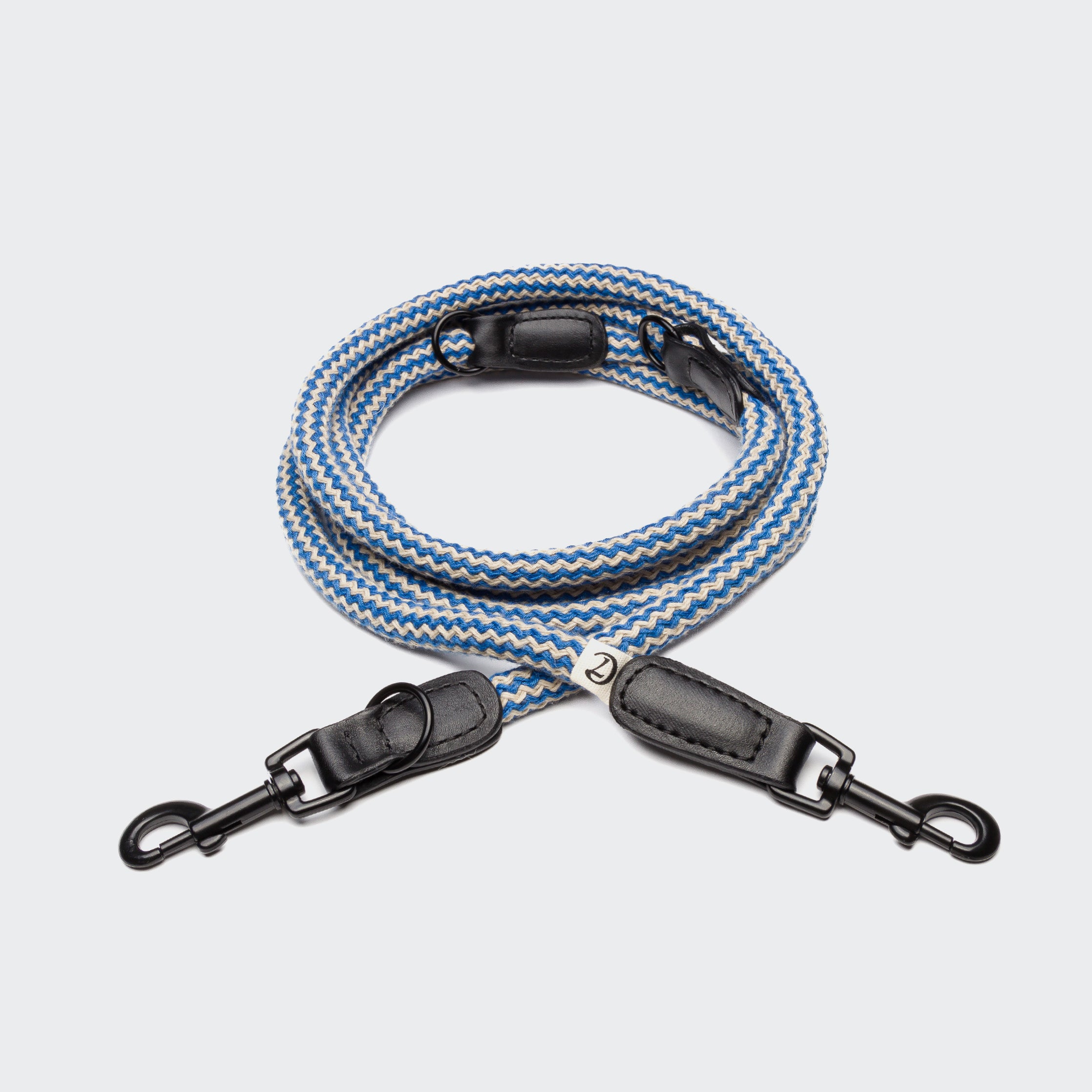 Cloud7: Mauerpark Park Vegan Dog Leash, zigzag Blue