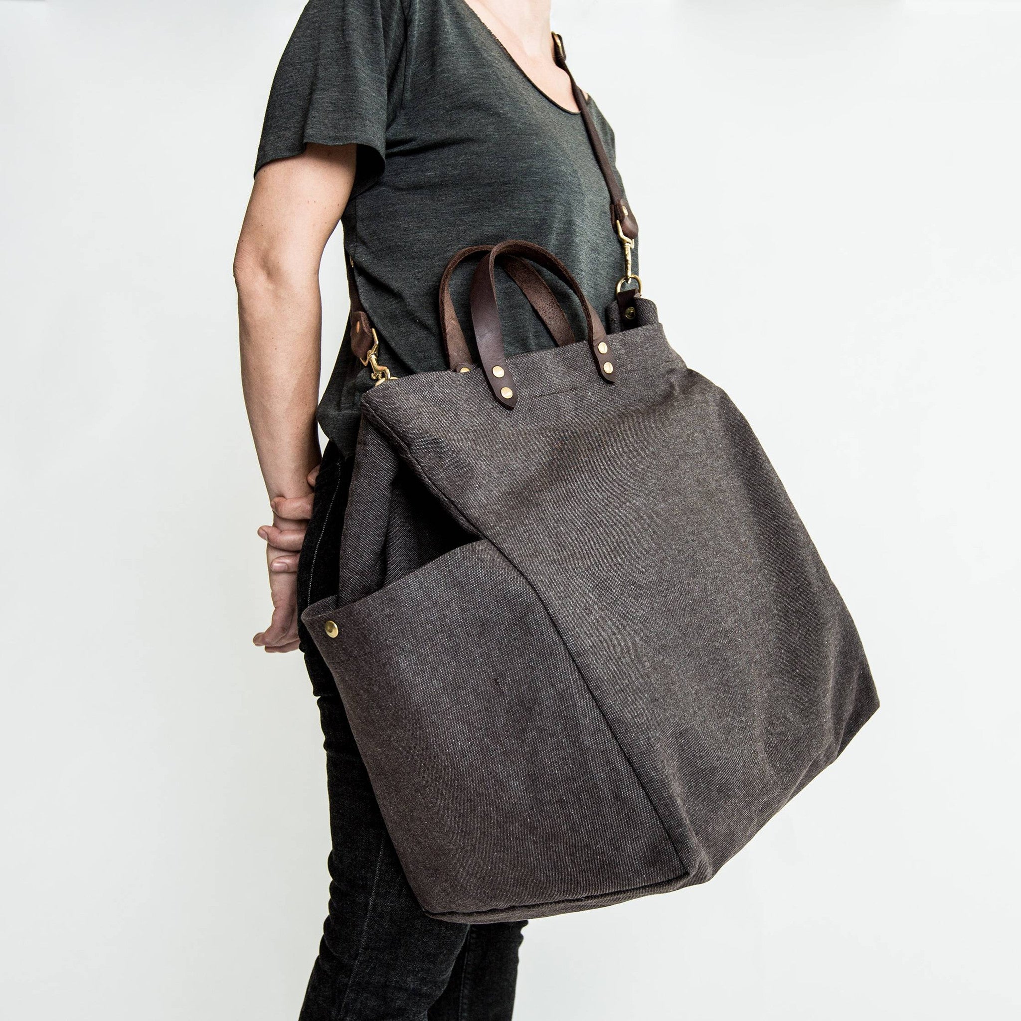 Cloud7: All-in Bag in Heather Brown