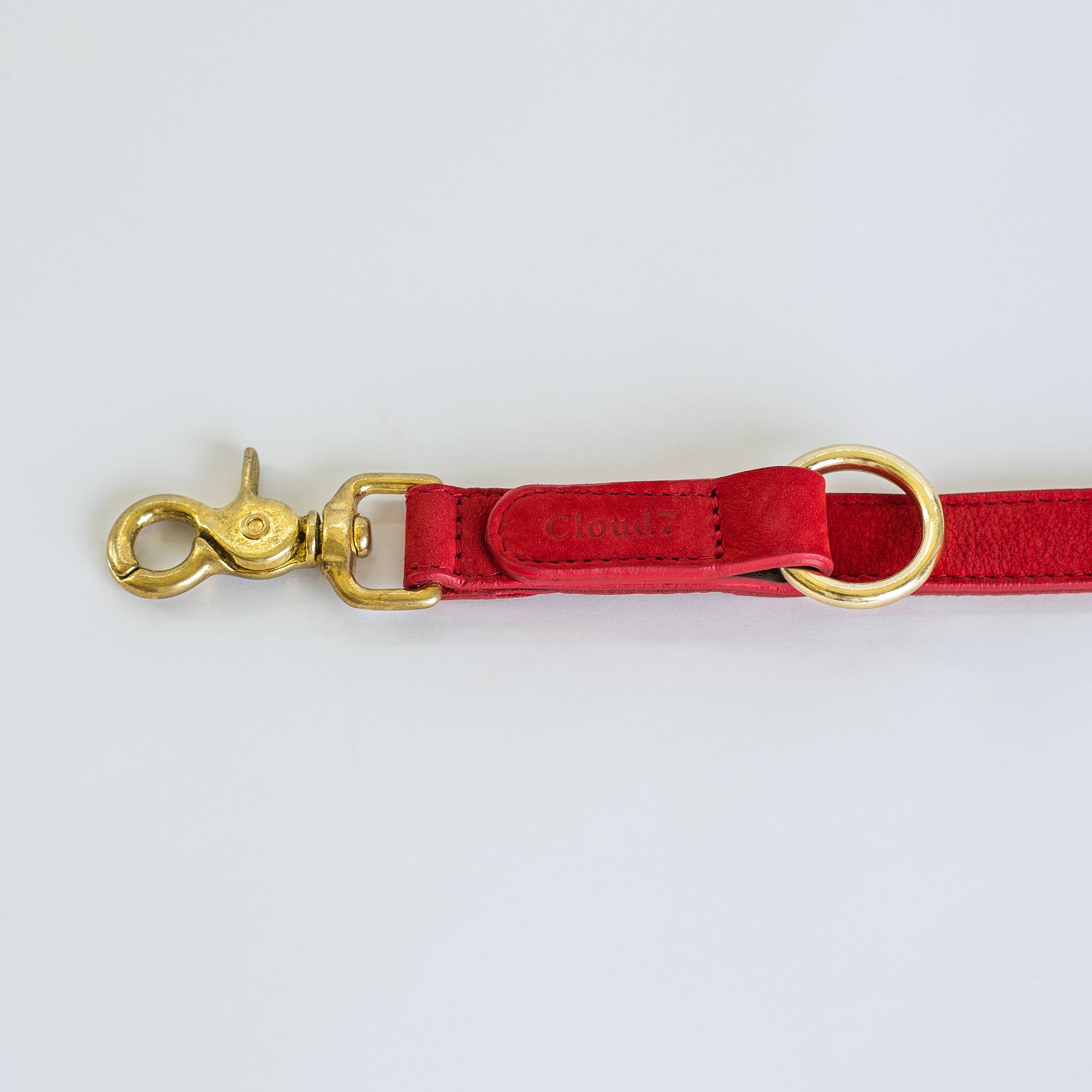 Cloud7 Tiergarten Nubuck Dog Adjustable Leash in Cherry Red