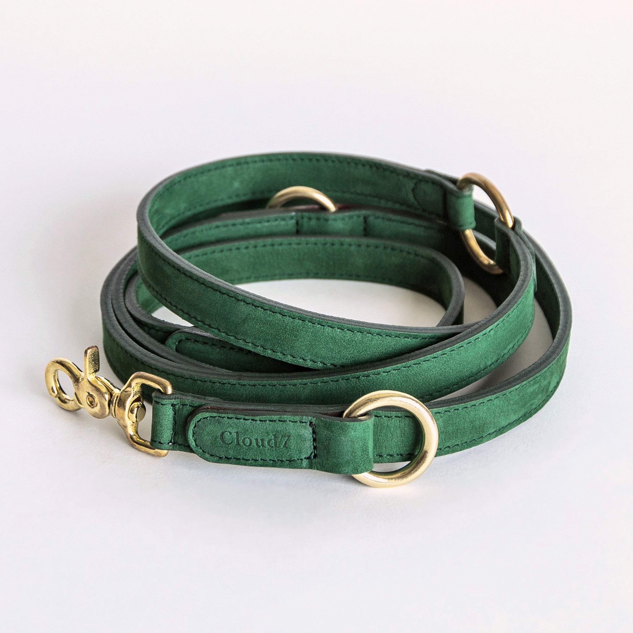 Cloud7 Tiergarten Nubuck Dog Adjustable Leash in Green