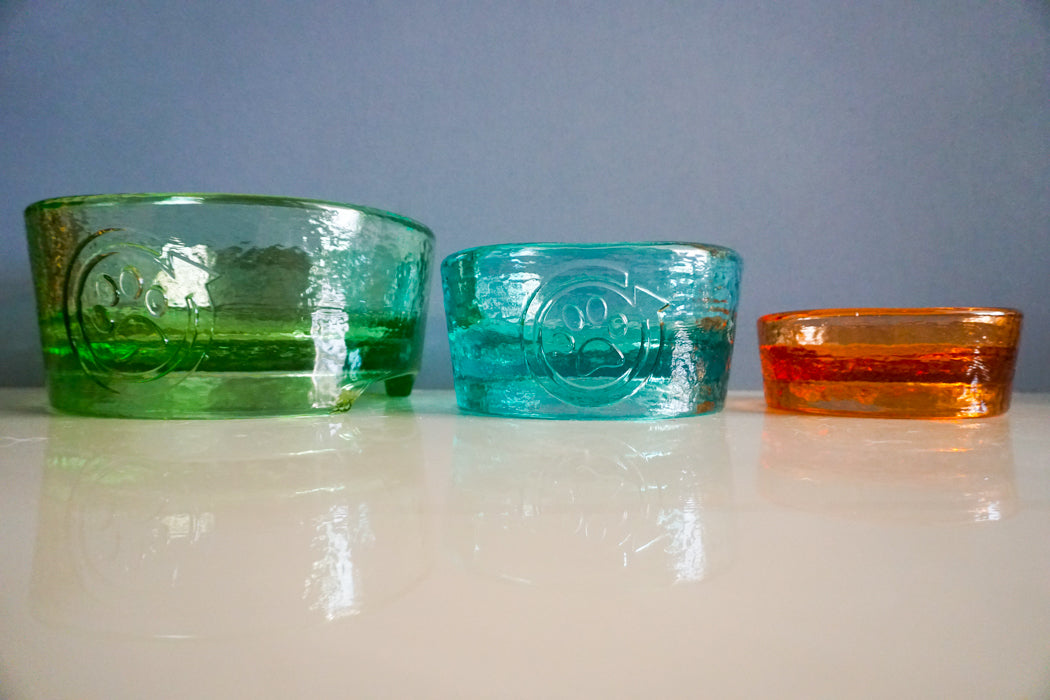 Food and Water bowl: the Cubby in Celery