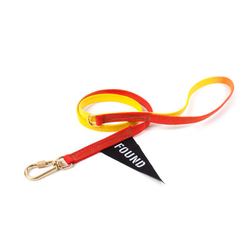Found My Animal Standard Dog Leash Cotton Webbing Yellow Orange