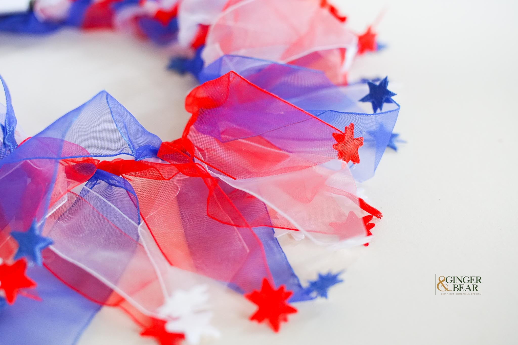 Fun Dog Neckwear, Red White Blue Stars Smoocher