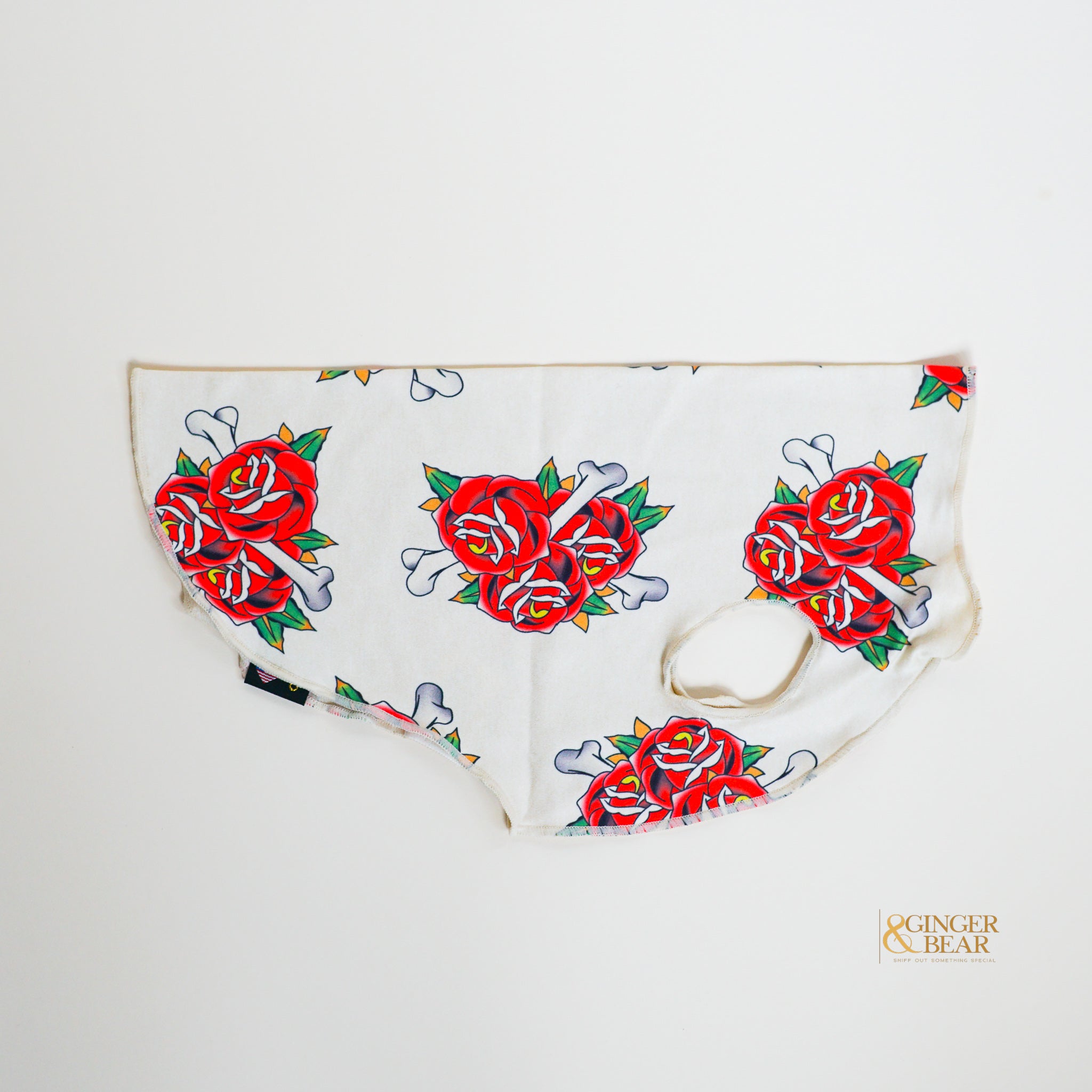 Sun Shield Tee shirts for Dogs and Cats, Roses and Bones (Limited Edition)