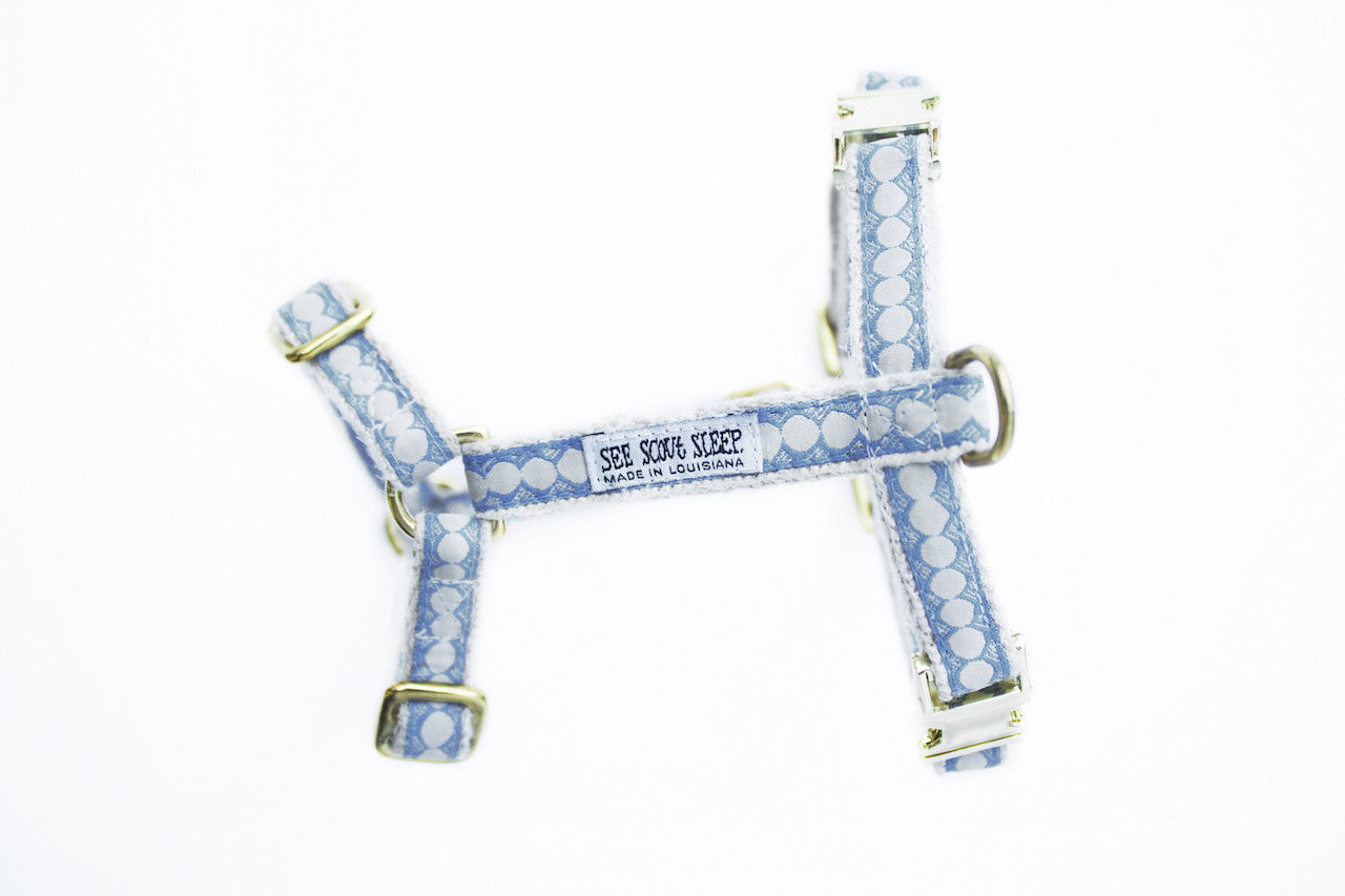 You're a Stud Harness: Lake Blue and Cream