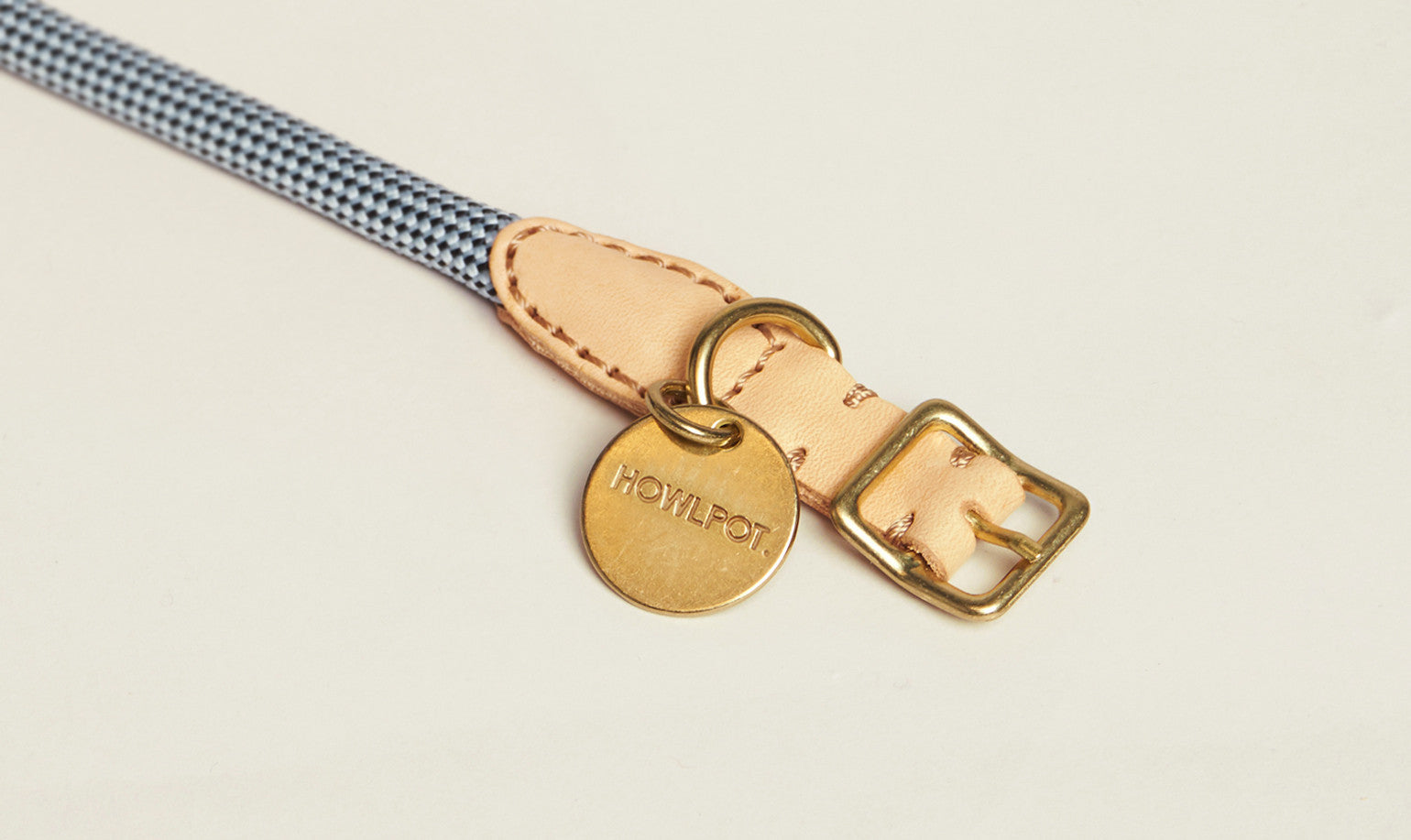 HowlPot We are Tight Rope Dog Collar Alaskan Blue