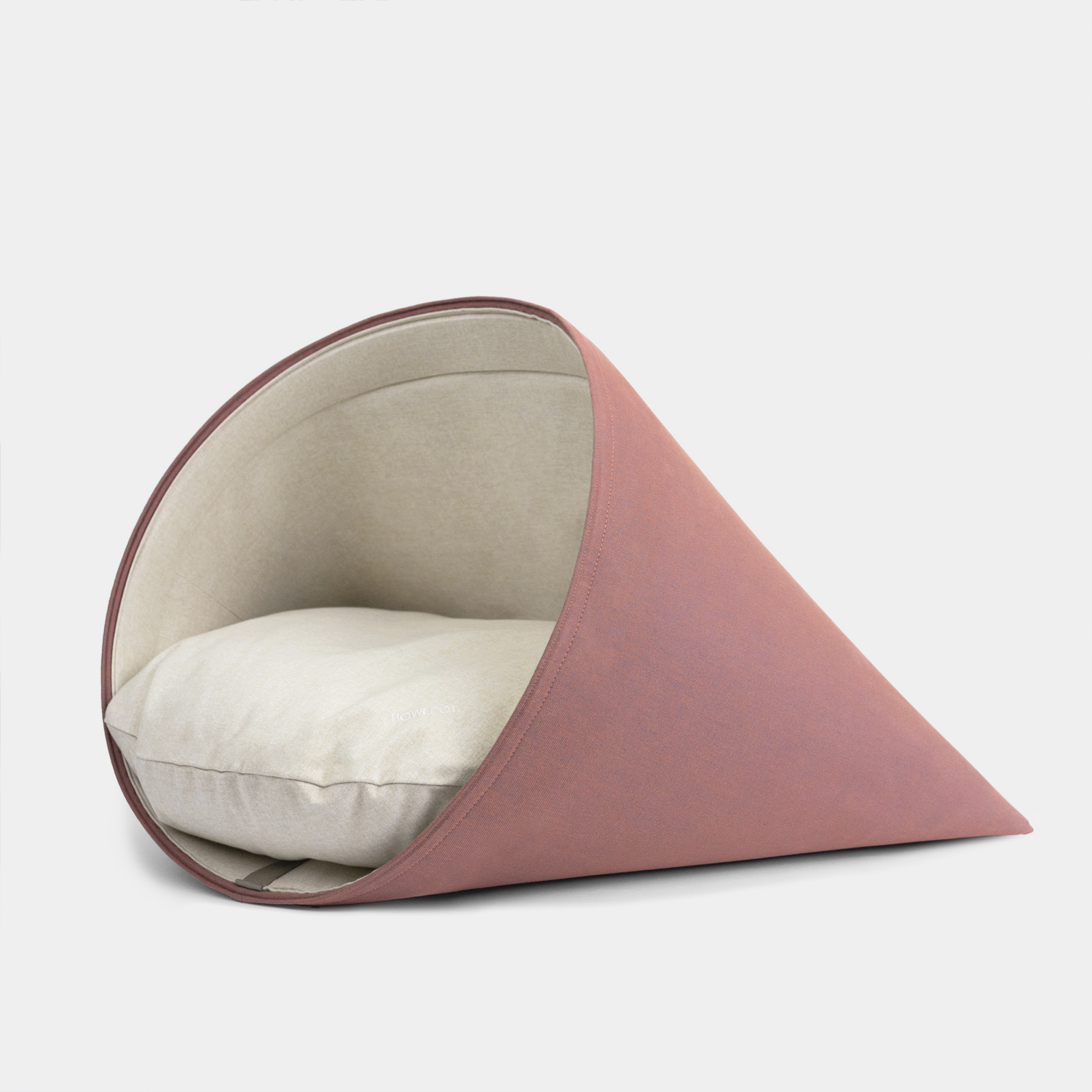 Howly Dog and Cat Bed in Red Carrot