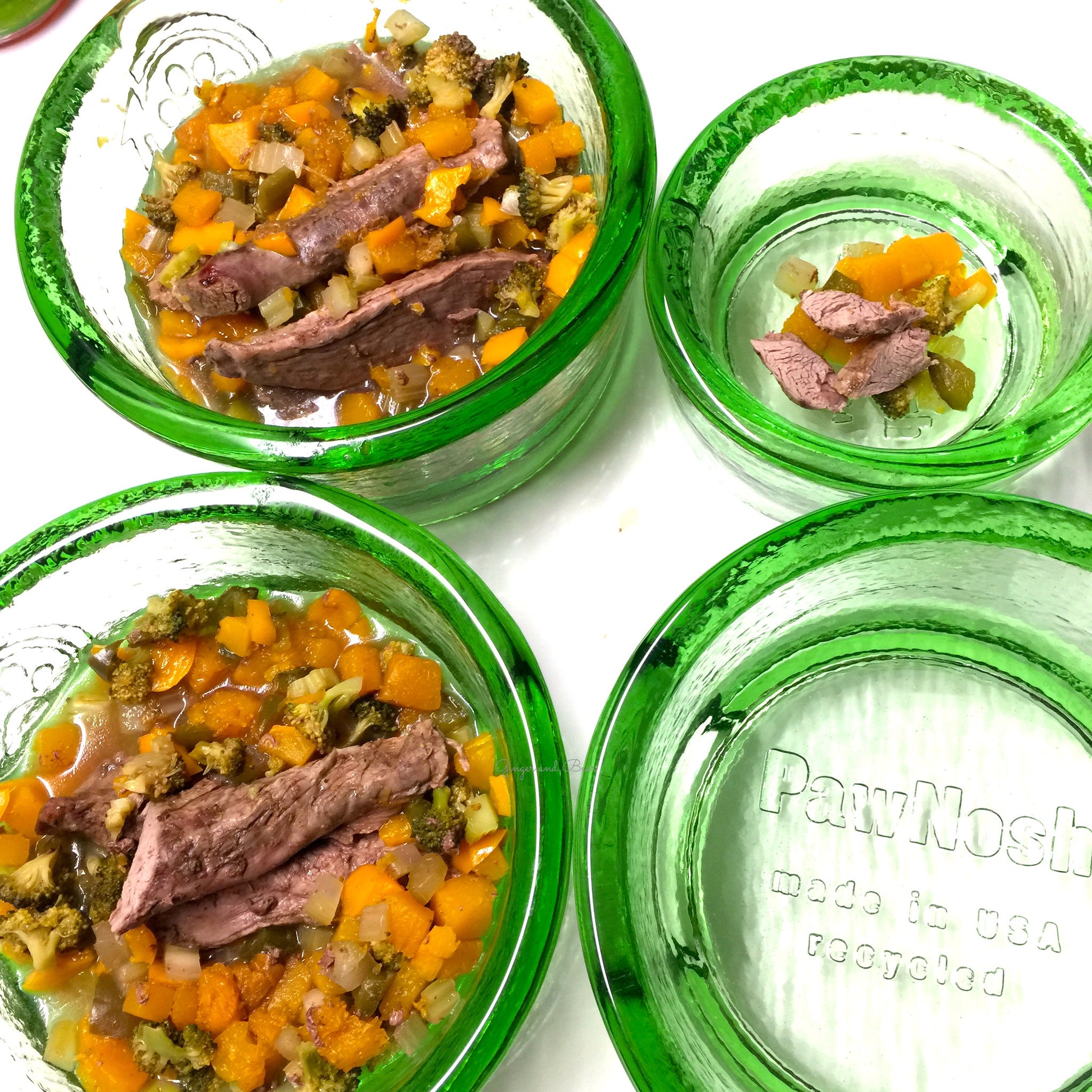 Food and Water bowl: the Cubby in Celery