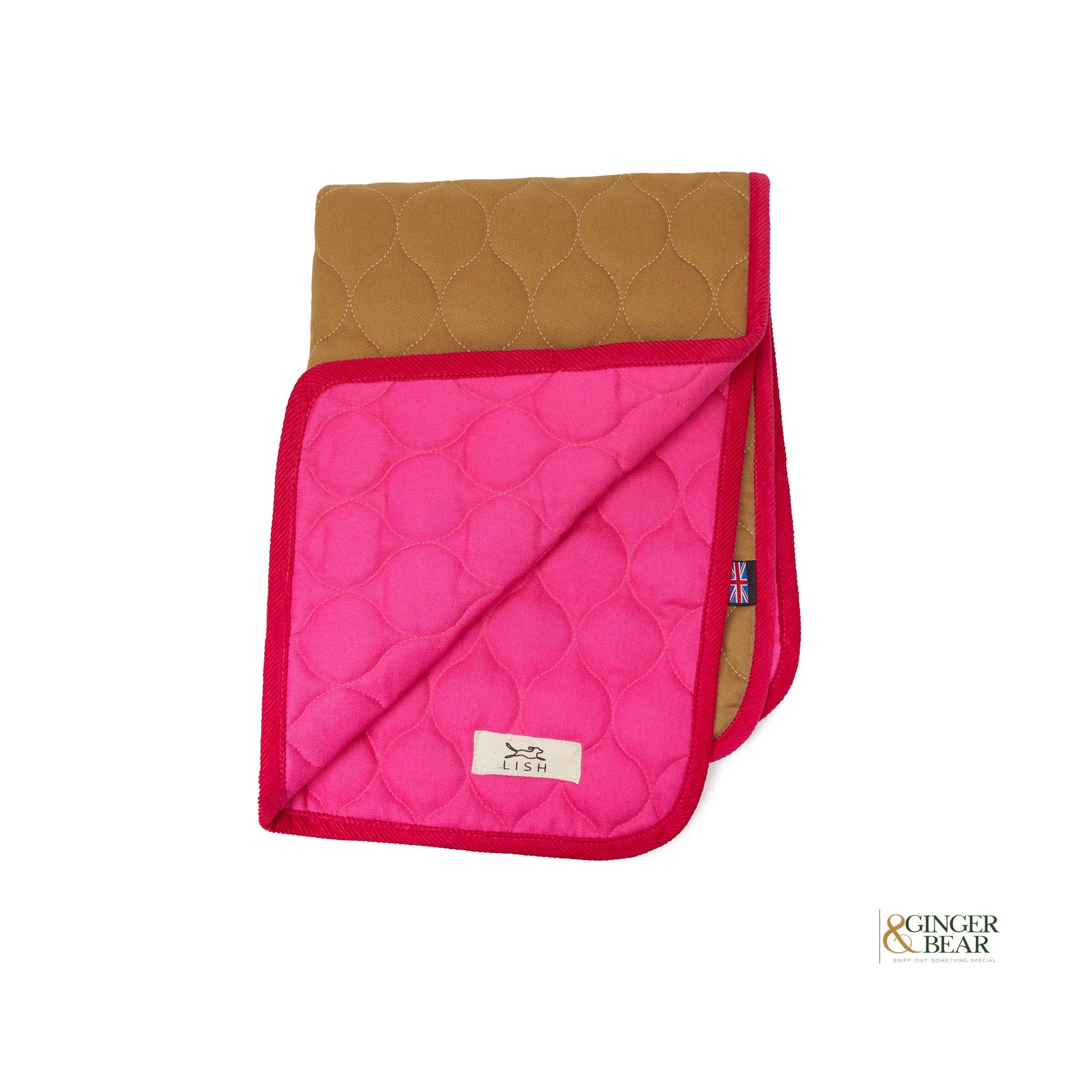 LISH Dog Travel Blanket, Winkley Pink