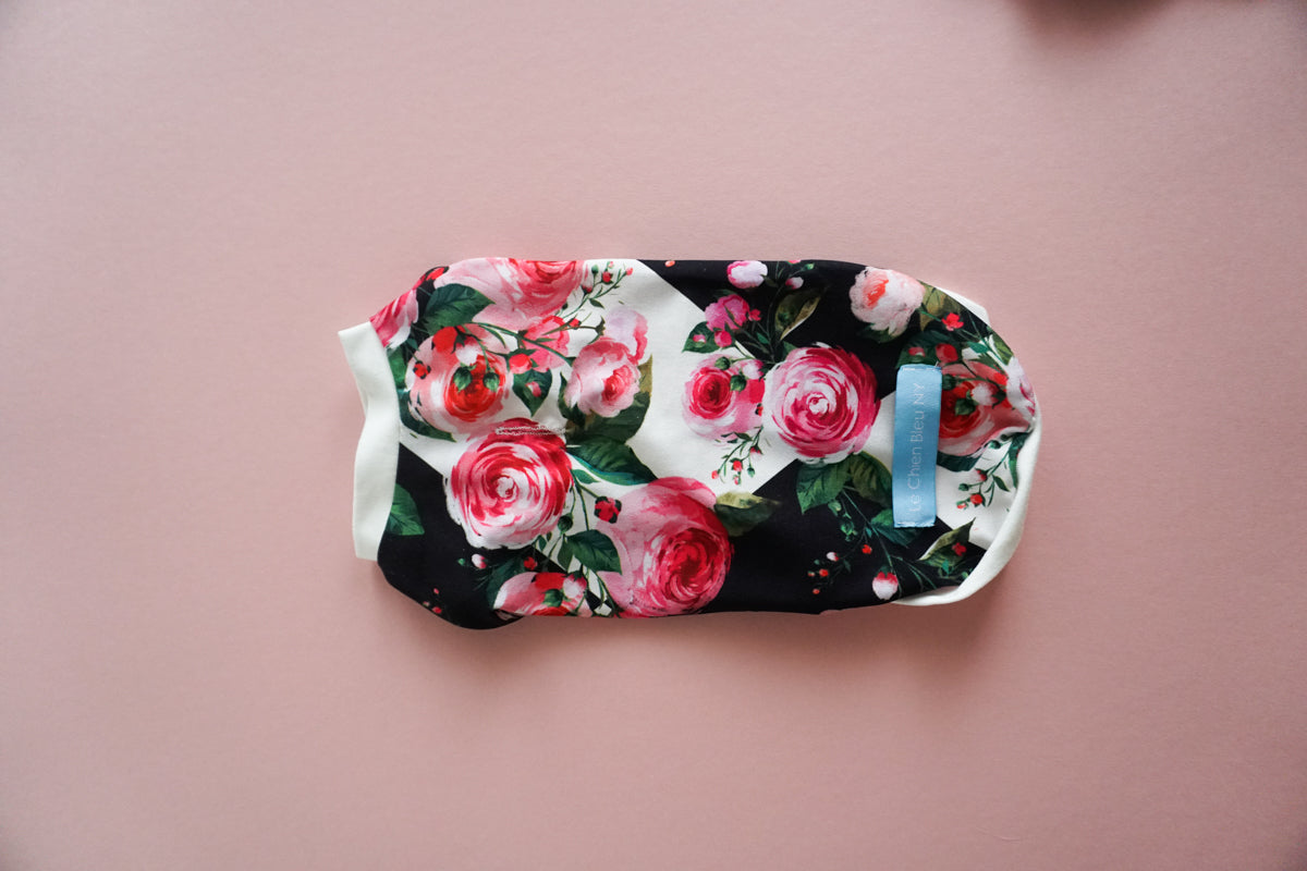 Le Chien Bleu NY Dog T shirt Cat Rose Garden