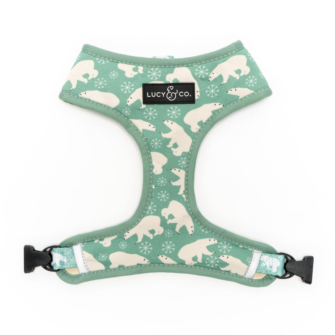 Lucy&Co Reversible Dog Harness: The Polar Bear Parade