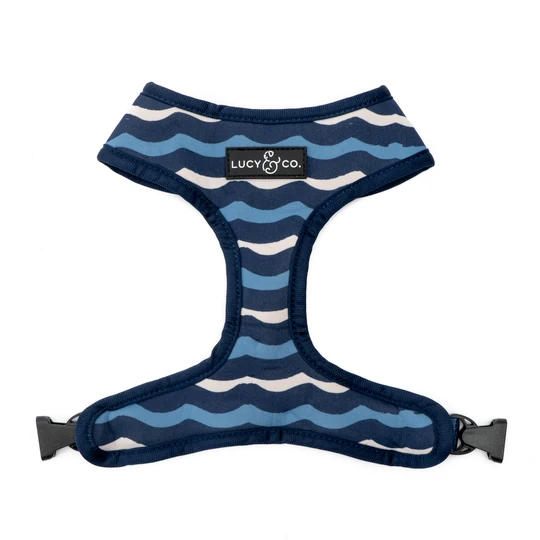 Lucy&Co Reversible Dog Harness: Shark Attack