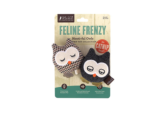 P.L.A.Y. Feline Frenzy, Catnip Toy set: Owls