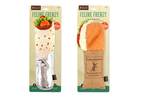 P.L.A.Y. Feline Frenzy, Catnip Kicker Toy set: Shrimp Purrito