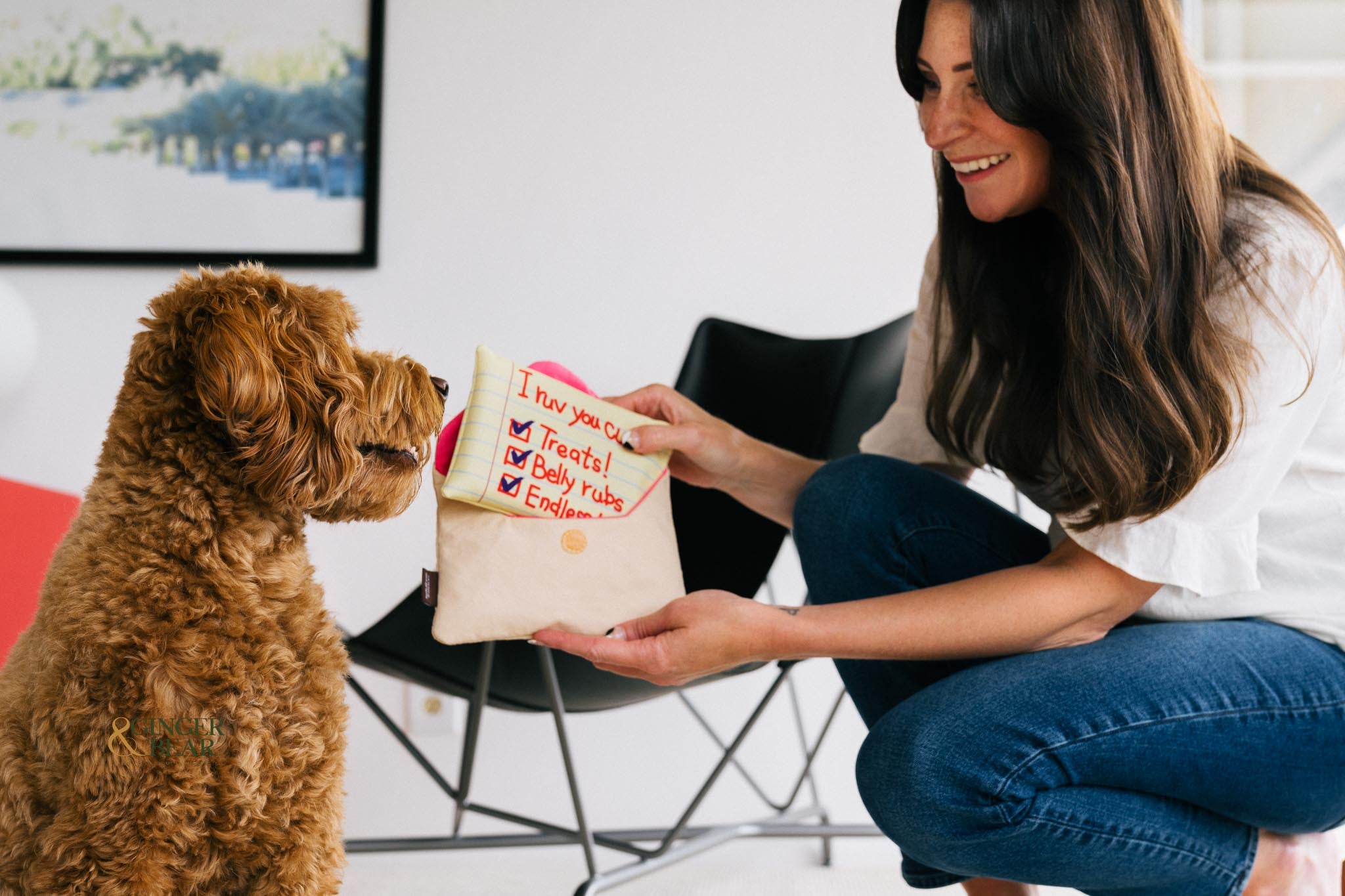 P.L.A.Y. Love Bug Squeaky Plush Dog toys, Bundle