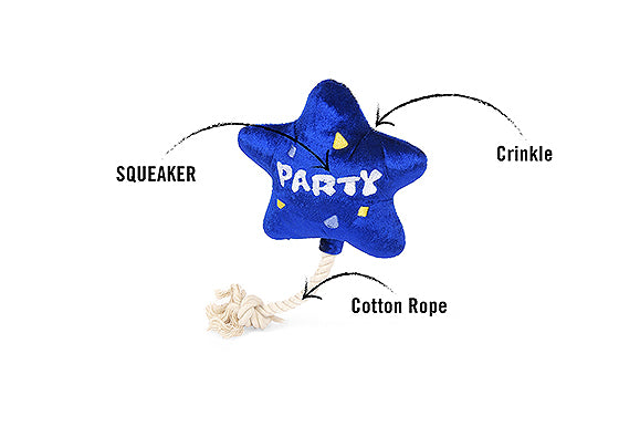 P.L.A.Y. MINI Party Time Plush Dog toys, Bundle (mini sized)