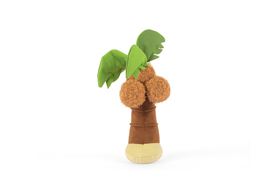 Tropical Paradise Squeaky Plush Dog toys, Puppy Palm
