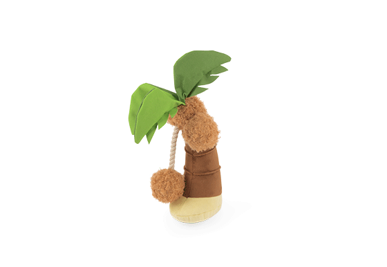Tropical Paradise Squeaky Plush Dog toys, Puppy Palm