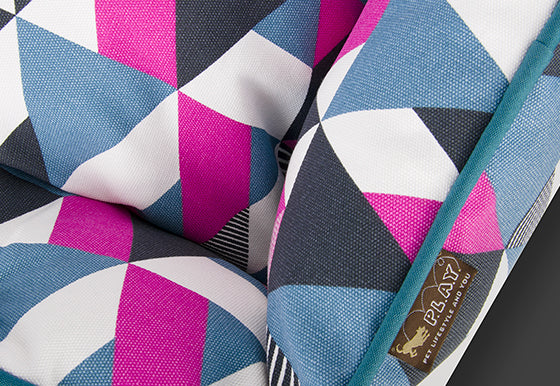 P.L.A.Y. Lounge Dog Bed Mosaic Soda Pop