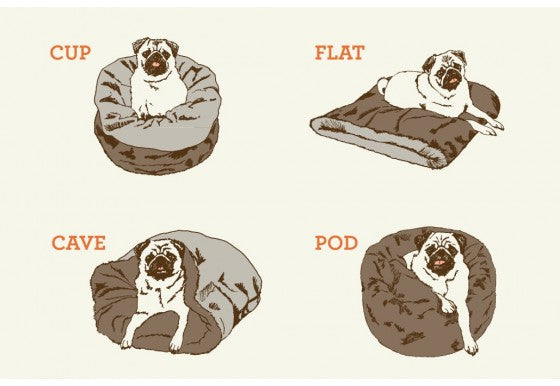 Snuggle Beds for Dogs and Cats: Leopard Brown