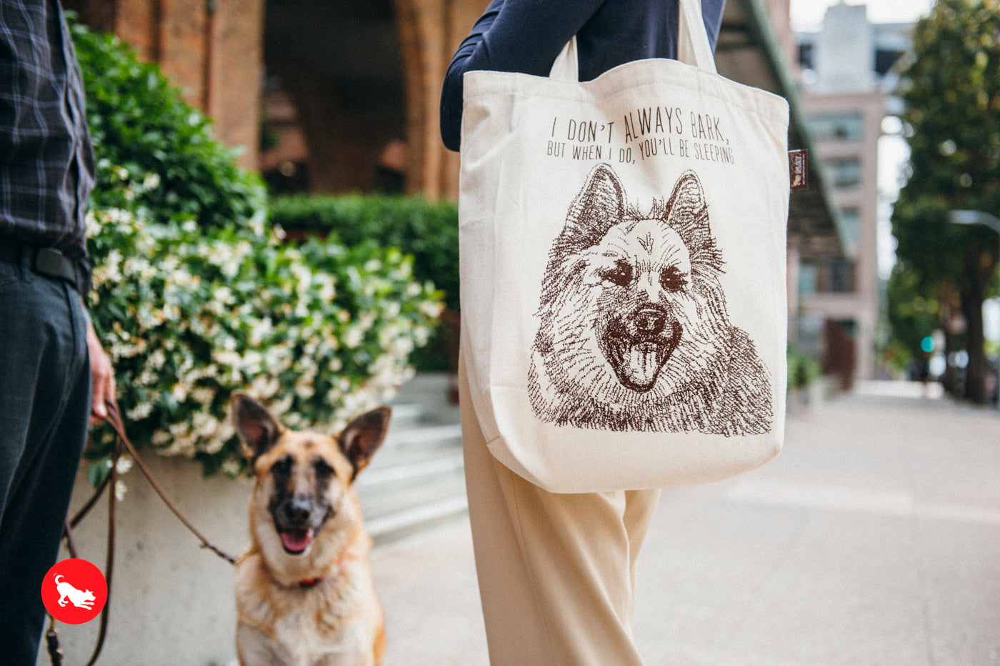 PLAY Best in Show Tote - SHEPHERD - I DON'T ALWAYS BARK