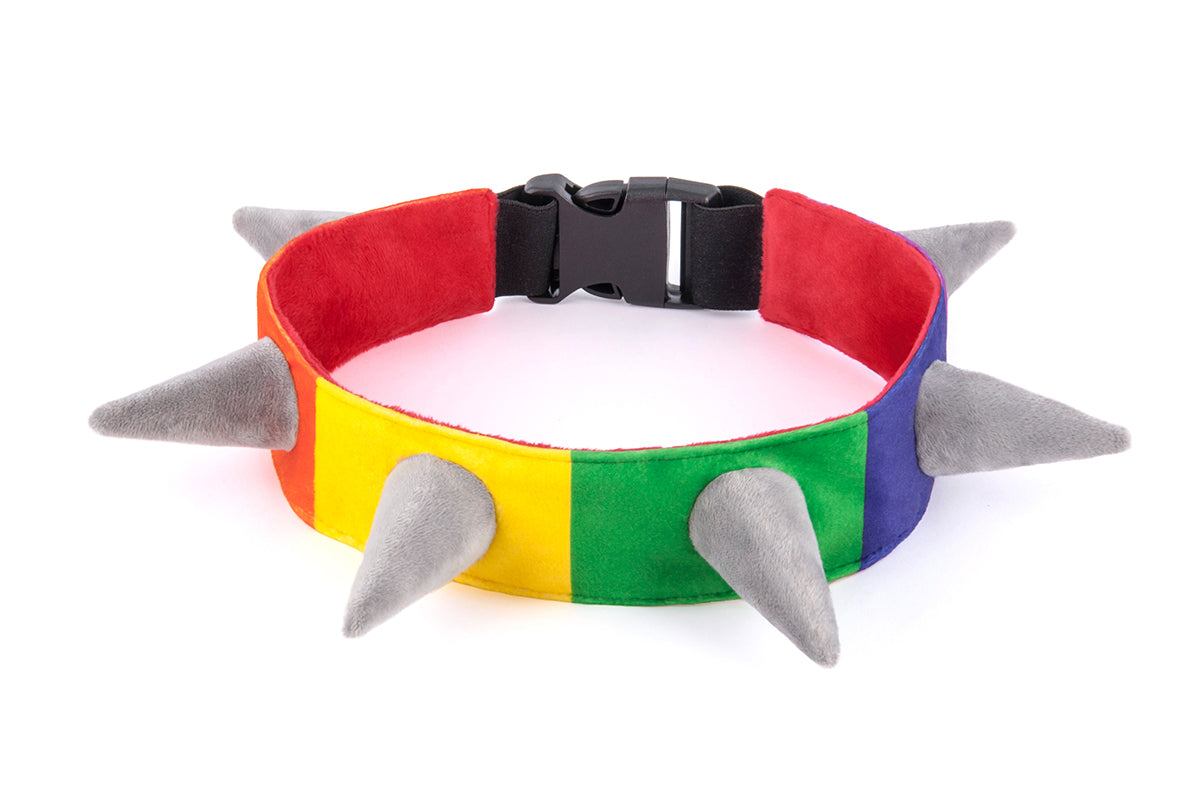 PLAY Biff the Dog SPIKED plush collar