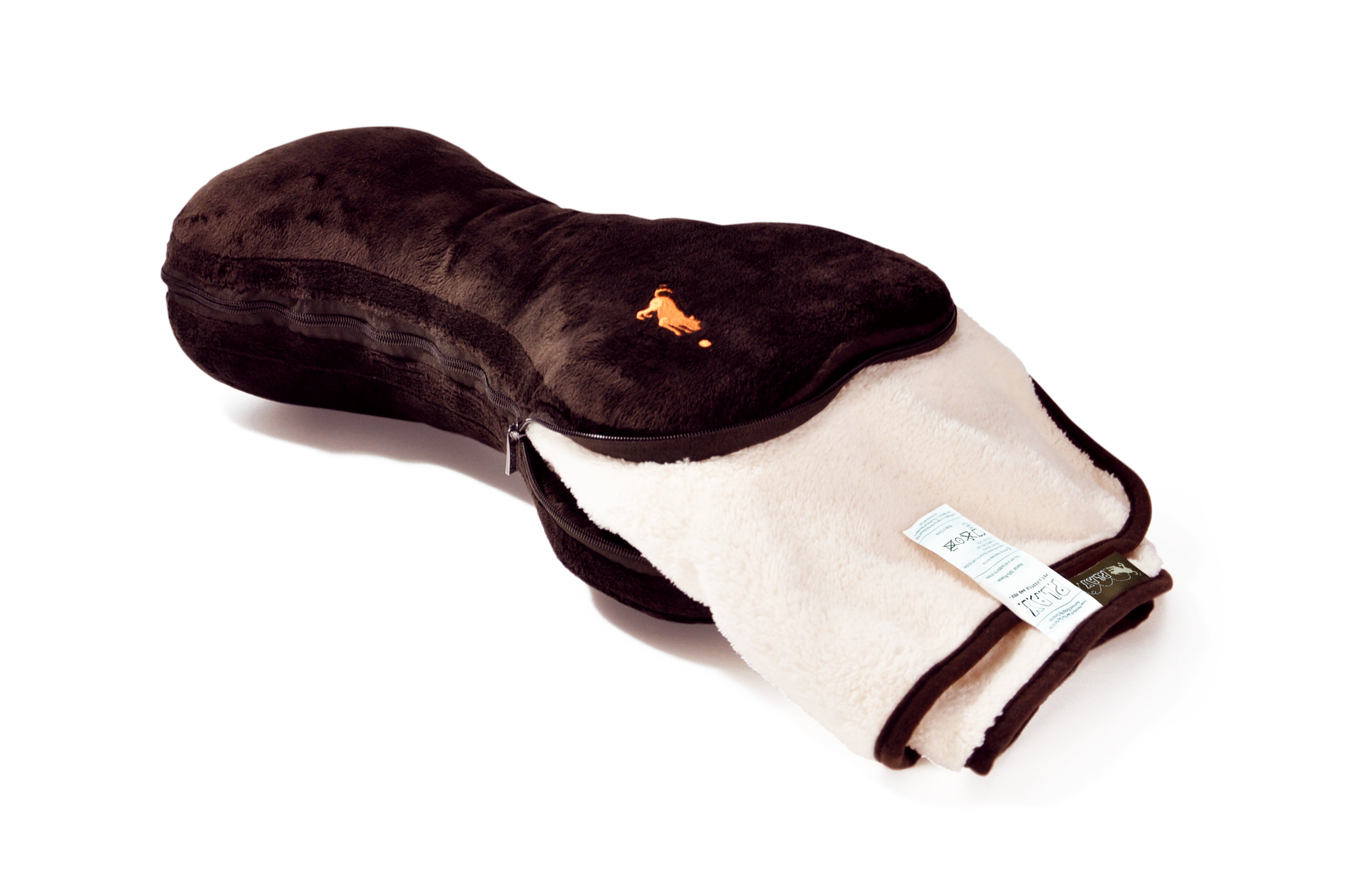 PLAY Big Bone Travel Cushion and Blanket for Dogs and Cats