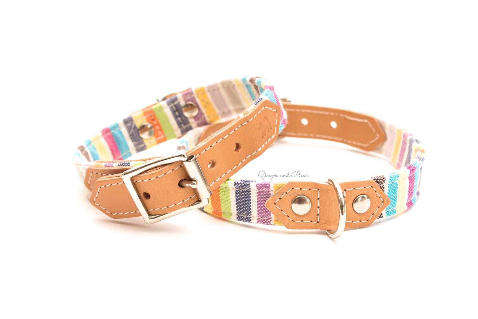 Hiro+Wolf Collar: Pastel Stripe Kikoi