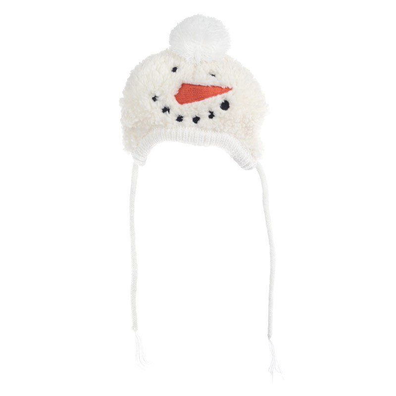 Snowman Hat with ear hole opening for Dogs and Cats (FINAL SALE)