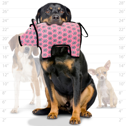 Tuffy Barnyard Dog Tug and Fetch Toys, Polly Pig (mini and regular size)