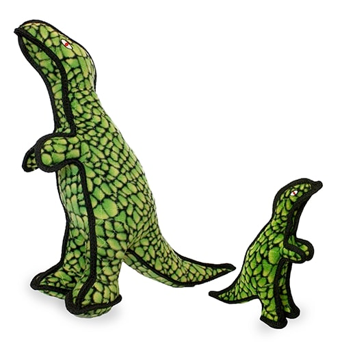 Tuffy Dinosaur Dog Tug and Fetch Toys, T-Rex